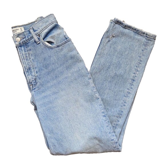 Abercrombie & Fitch Denim - Abercrombie & Fitch Curve Love ’90s Straight Jeans 25 Ultra High Rise Light Wash